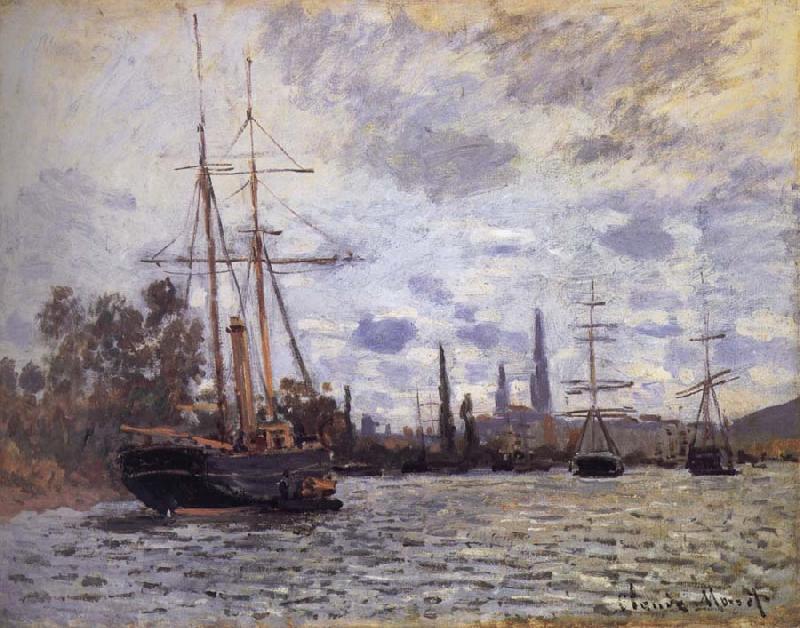 Claude Monet THe Seine at Rouen Spain oil painting art